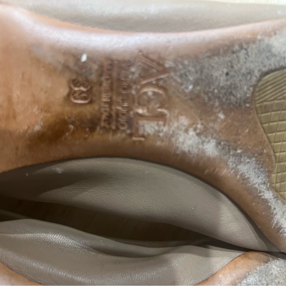 AGL flats ballerina with buckle tan size 39 - Picture 12 of 14